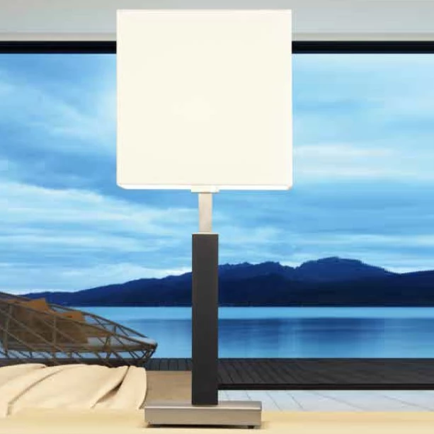 Herbert Schmidt Tischleuchte Cube mit Stoffschirm in Weiß - 2 Größen 3 Herbert Schmidt Tischleuchte Cube mit Stoffschirm in Weiß - 2 Größen