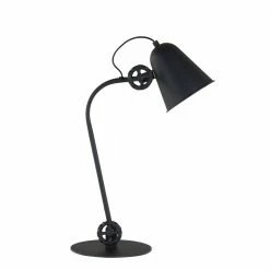 Steinhauer Tischleuchte Dolphin aus der Geurnesey-Serie schwarz