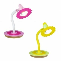 Elobra Tischleuchte fürs Kinderzimmer mit zarter Sternen-Blüte, 2 Farben