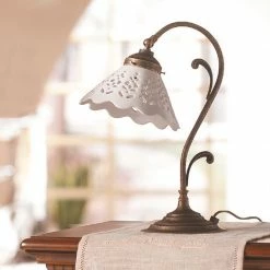 LHG Lights Tischleuchte im Landhausstil - Keramik