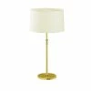 Hufnagel Tischleuchte Loop klein Messing-matt/blank, Schirm Chintz creme -Tischleuchten Verkäufe tischleuchte loop klein messingmattblankschirm 1214011 hufnagel 31011112