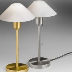 Lupia Licht Tischleuchte Nemo - Nickel matt oder Messing matt/poliert