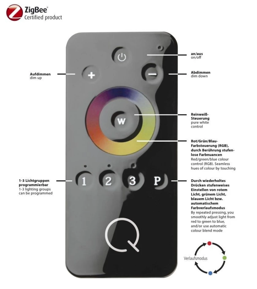 Paul Neuhaus Tischleuchte Q®-SKYLINE, Smart Home, Farbwechsel, ZigBee kompatibel, Dimmbar 7 Paul Neuhaus Tischleuchte Q®-SKYLINE, Smart Home, Farbwechsel, ZigBee kompatibel, Dimmbar – Bild 5