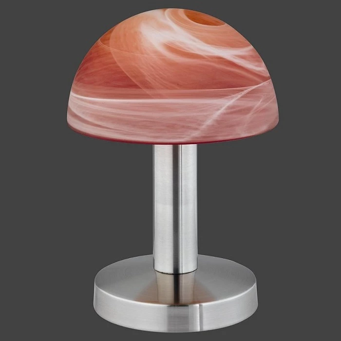 Trio Tischleuchte Touch me - Nickel, Glas Farbverlauf orange 3 Trio Tischleuchte Touch me - Nickel, Glas Farbverlauf orange