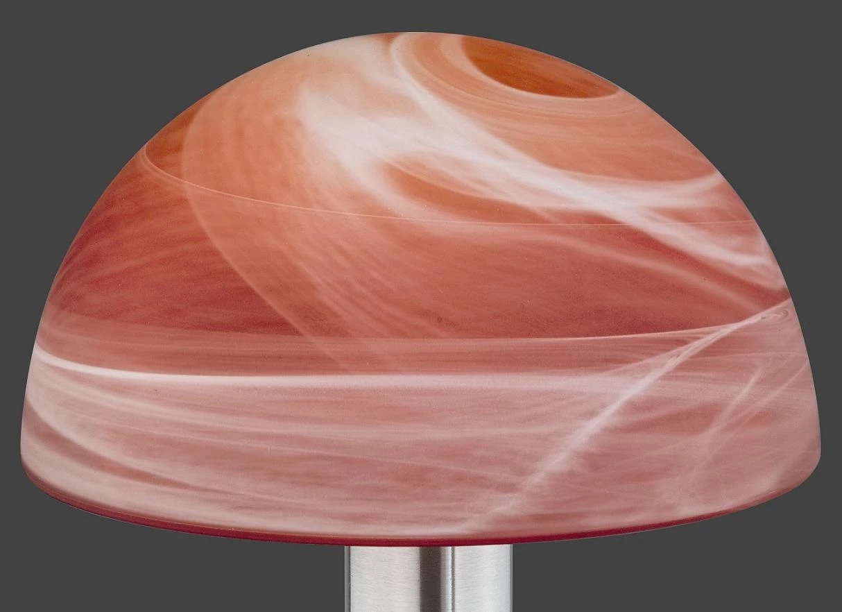 Trio Tischleuchte Touch me - Nickel, Glas Farbverlauf orange 4 Trio Tischleuchte Touch me - Nickel, Glas Farbverlauf orange – Bild 2