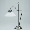 Berliner Messinglampen Tischleuchte verstellbar mit Opalglas 20 cm, 2 Oberflächen 1 Berliner Messinglampen Tischleuchte verstellbar mit Opalglas 20 cm, 2 Oberflächen -Tischleuchten Verkäufe tischleuchte verstellbar mit opalglasnickelmatt 76117 berlinermessinglampen og917opn