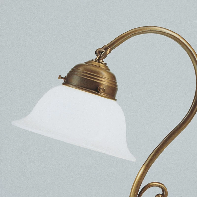 Berliner Messinglampen Tischleuchte, Berliner-Messing, Glas gewölbt, verstellbar 4 Berliner Messinglampen Tischleuchte, Berliner-Messing, Glas gewölbt, verstellbar – Bild 2