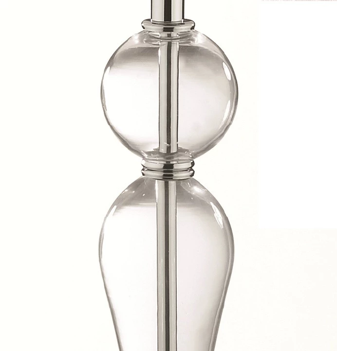 Ideal Lux Tischleuchte, Glasfuß, Plisseeschirm, elegant, LED geeignet, 2 Größen 7 Ideal Lux Tischleuchte, Glasfuß, Plisseeschirm, elegant, LED geeignet, 2 Größen – Bild 5