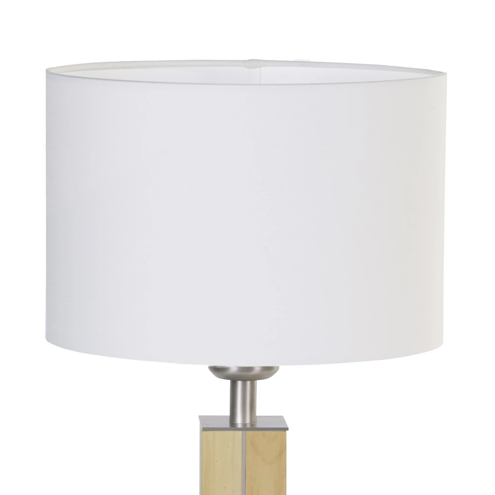 HerzBlut Tischleuchte, Schirm, Weiß, Holz, Nussbaum o. Eiche o. Zirbenholz 4 HerzBlut Tischleuchte, Schirm, Weiß, Holz, Nussbaum o. Eiche o. Zirbenholz – Bild 2