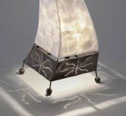 Paul Neuhaus Tischleuchte, Stoff, Perlmutt, Afrika Look, für LED Leuchtmittel -Tischleuchten Verkäufe tischleuchtestoffperlmuttafrika lookfled leuchtmittel 1263952 paulneuhaus 1931