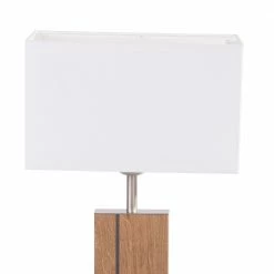 HerzBlut Tischleuchte, Stoffschirm, Echtholz, Asteiche o. Nussbaum, H= 56cm -Tischleuchten Verkäufe tischleuchtestoffschirmechtholzasteiche gelt56cm 1359282 herzblut 11780