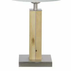 HerzBlut Tischleuchte, Stoffschirm, Silbergrau, Holz, Nussbaum o. Eiche o. Zirbe -Tischleuchten Verkäufe tischleuchtestoffschirmsilbergrauholzfu zirbenholz41cm 1363702 herzblut 1166180