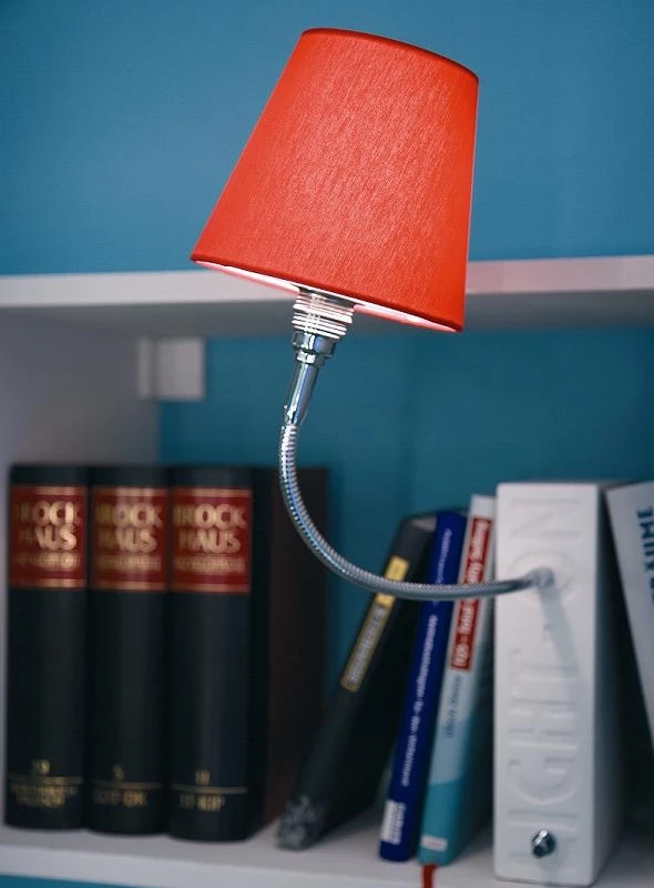 Top Light Buchstütze Light on Weiß-matt, Kopf Silk, Flexarm 30cm 4 Top Light Buchstütze Light on Weiß-matt, Kopf Silk, Flexarm 30cm – Bild 2