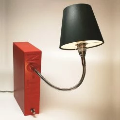 Top Light Buchstütze Light On Rot, Kopf Silk, Flexarm 30cm