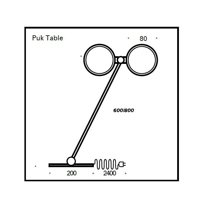 Top Light Tischlampe Puk Table Twin 3 Oberflächen 5 Top Light Tischlampe Puk Table Twin 3 Oberflächen – Bild 3