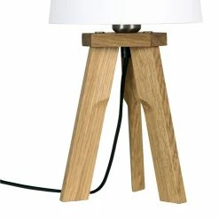 HerzBlut Tischleuchte, Dreibeinig, Schirm, Weiß, Holz, Eiche o. Nussbaum -Tischleuchten Verkäufe tripod tischleuchtedreibeinigschirmcottenwei holzeiche gelt 1363372 herzblut 11410